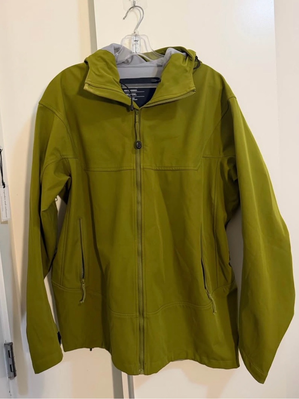 Olive Green Hooded Softshell Jacket - Women